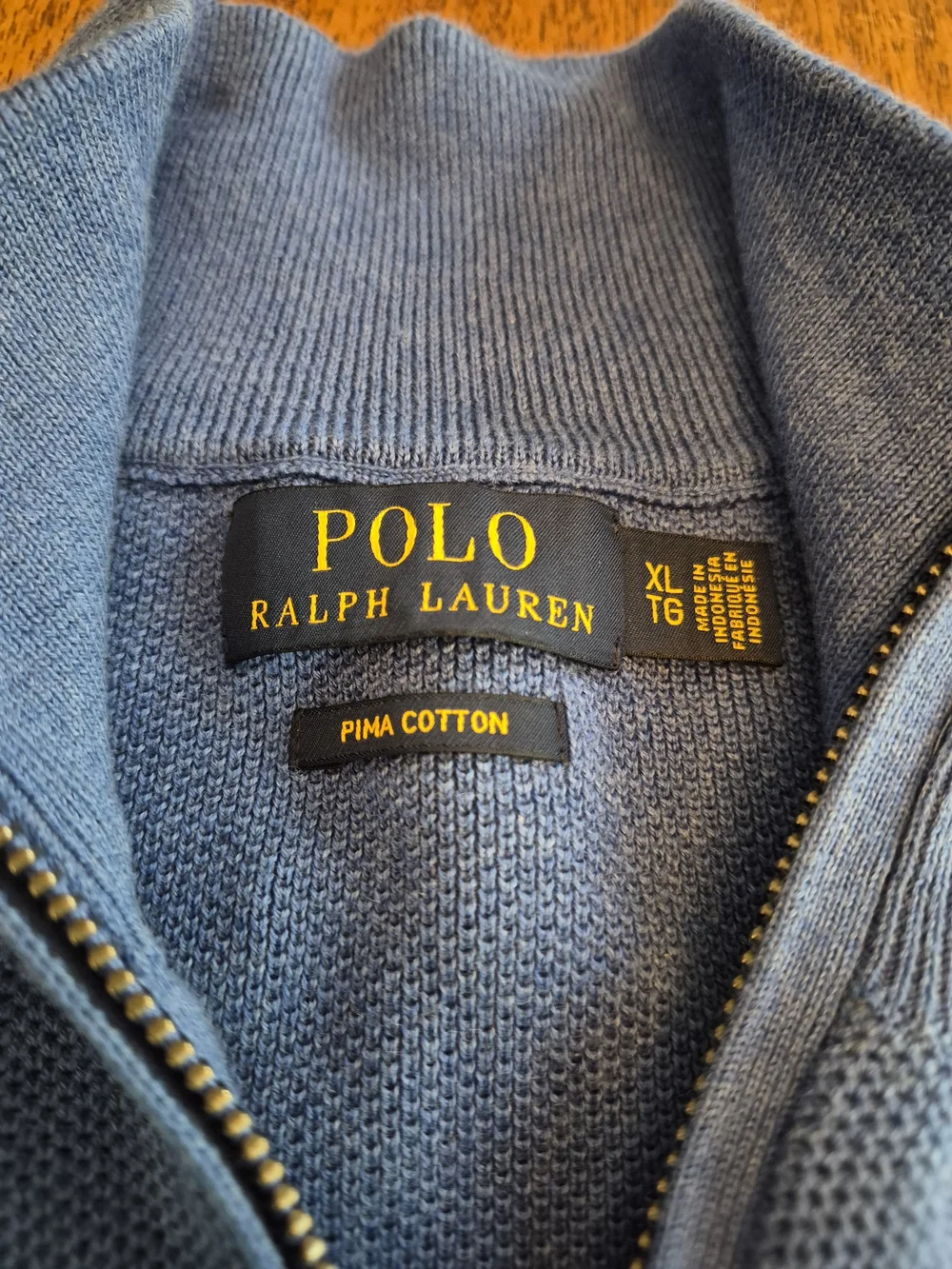 Polo by Ralph Lauren Light Blue Half-Zip Pullover Sweater Size XLT
